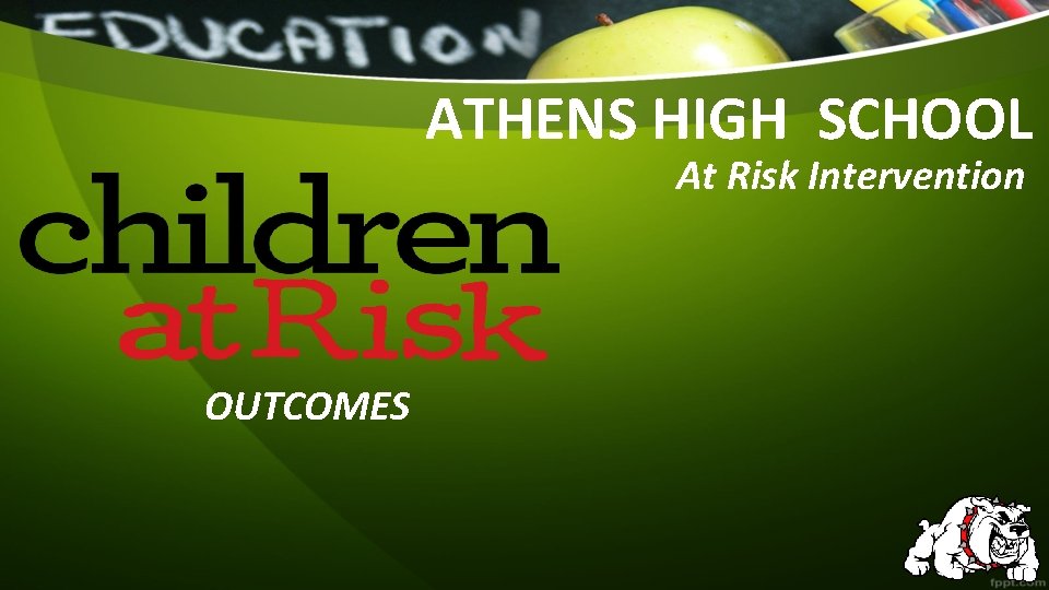 ATHENS HIGH SCHOOL At Risk Intervention OUTCOMES 