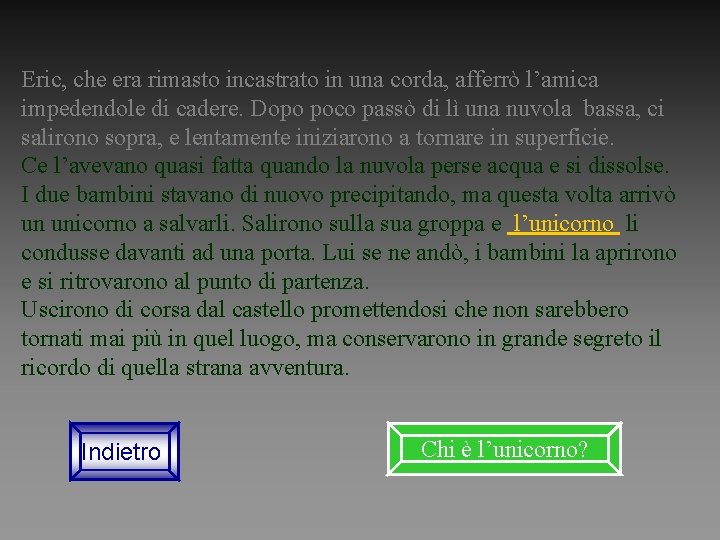 Eric, che era rimasto incastrato in una corda, afferrò l’amica impedendole di cadere. Dopo