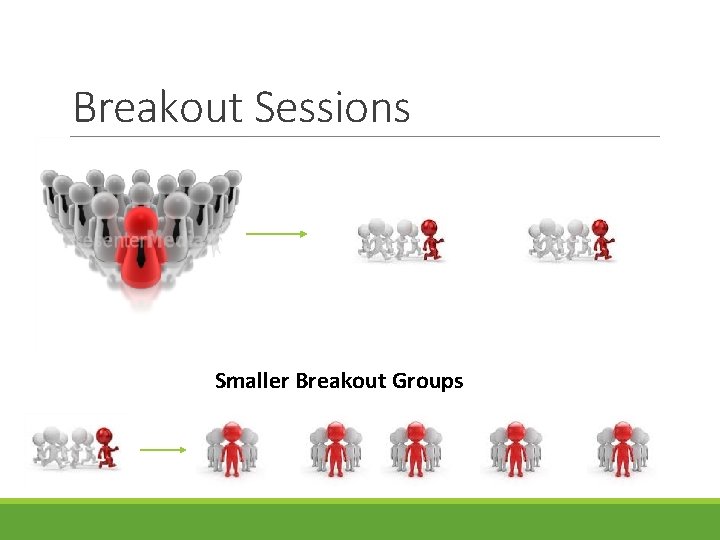 Breakout Sessions Smaller Breakout Groups 