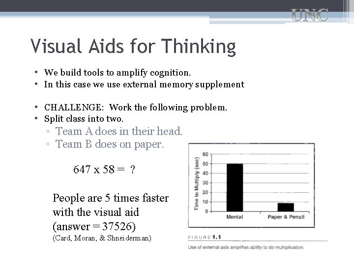 Visual Aids for Thinking • We build tools to amplify cognition. • In this