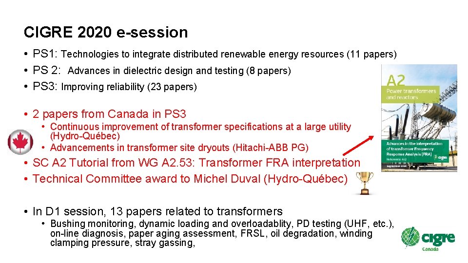 CIGRE 2020 e-session • PS 1: Technologies to integrate distributed renewable energy resources (11