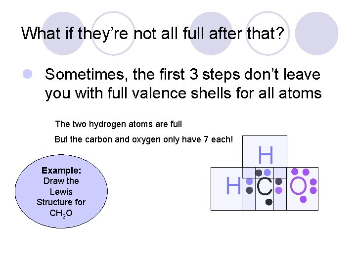 What if they’re not all full after that? l Sometimes, the first 3 steps