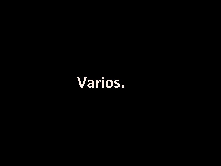 Varios. 