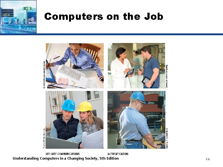 Computers on the Job Understanding Computers in a Changing Society, 5 th Edition 14