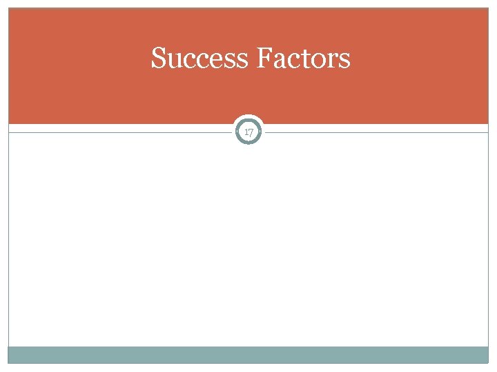 Success Factors 17 