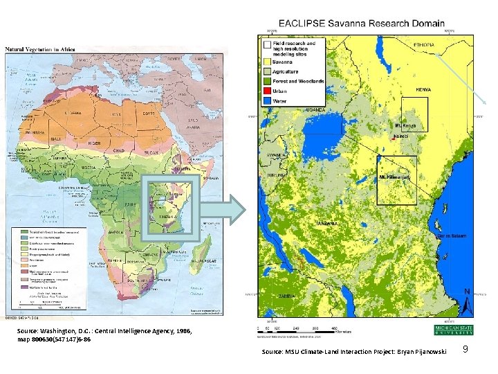 Source: Washington, D. C. : Central Intelligence Agency, 1986, map 800630(547147)6 -86 Source: MSU
