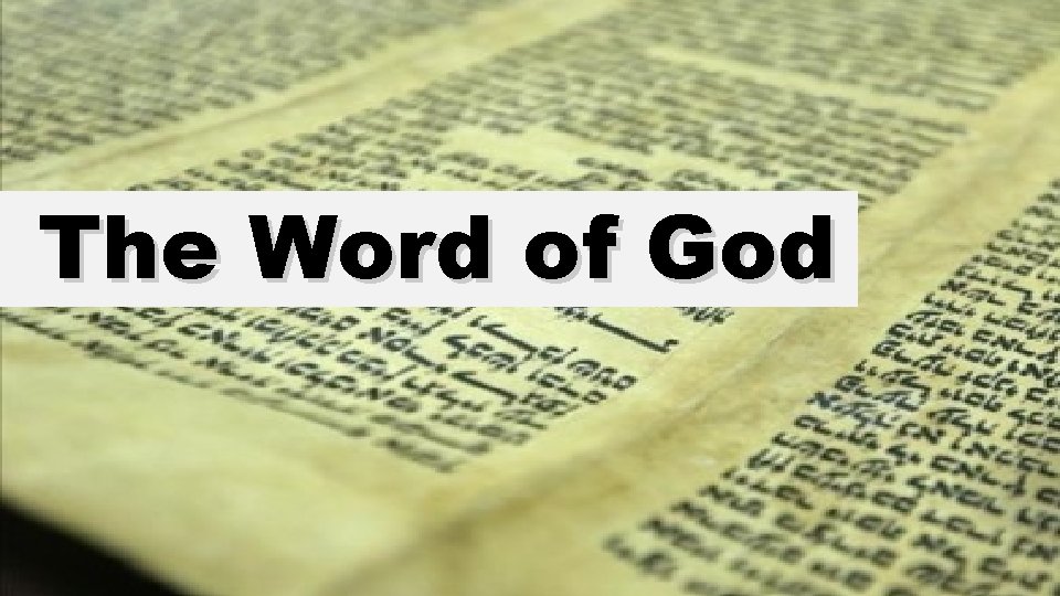 The Word of God 