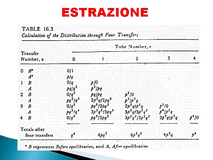 ESTRAZIONE 