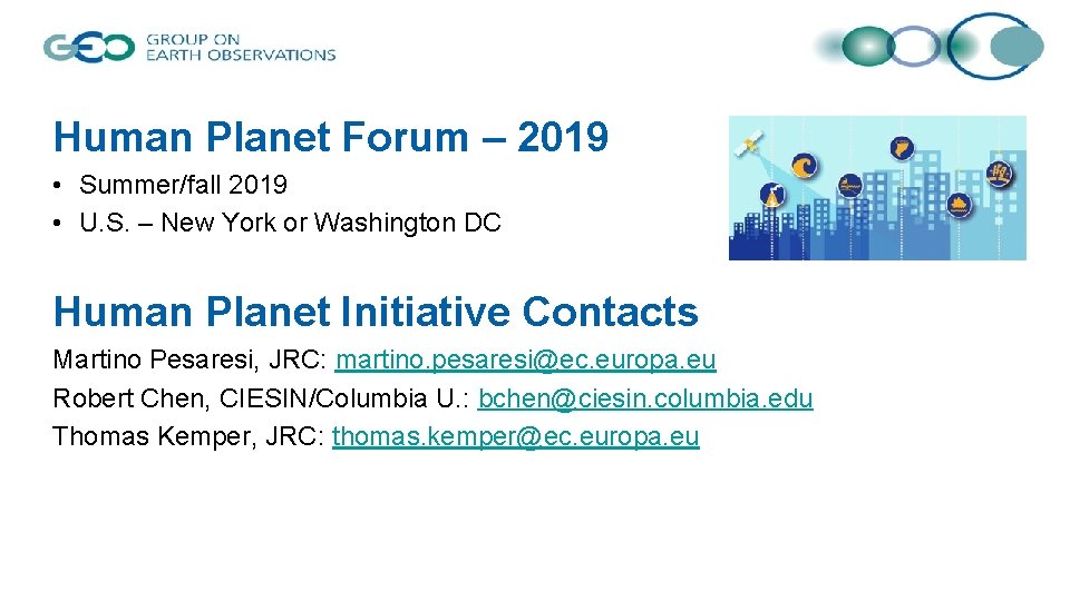 Human Planet Forum – 2019 • Summer/fall 2019 • U. S. – New York