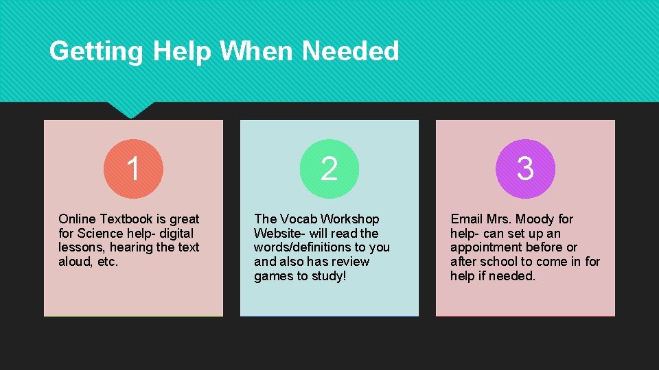 Getting Help When Needed 1 Online Textbook is great for Science help- digital lessons,