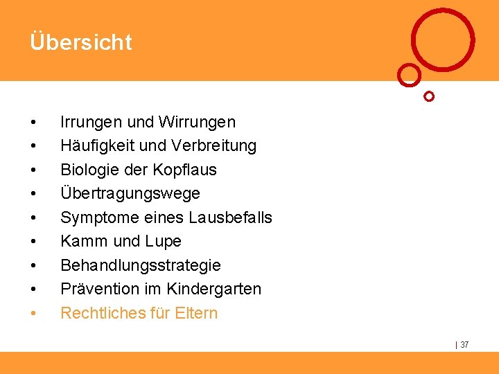 Übersicht • • • Irrungen und Wirrungen Häufigkeit und Verbreitung Biologie der Kopflaus Übertragungswege