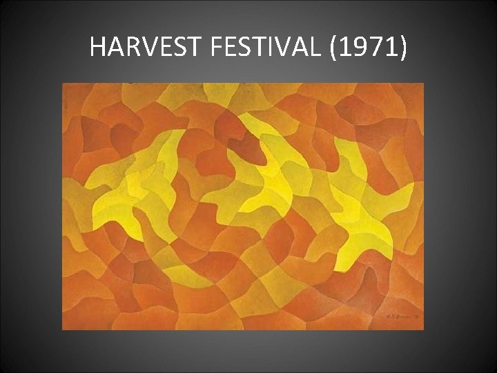 HARVEST FESTIVAL (1971) 