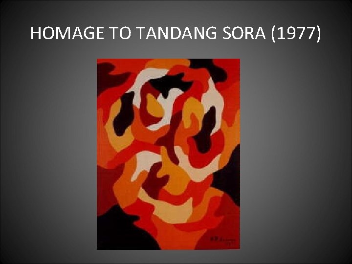 HOMAGE TO TANDANG SORA (1977) 