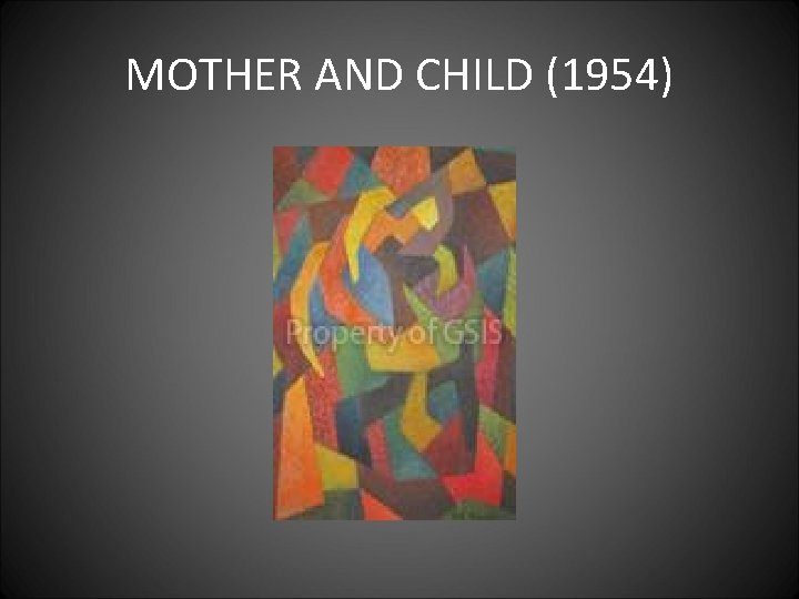 MOTHER AND CHILD (1954) 