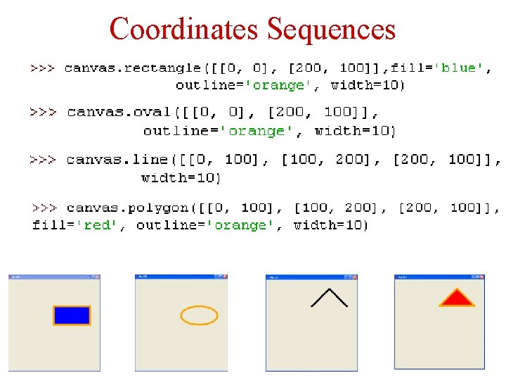 Coordinates Sequences 23 