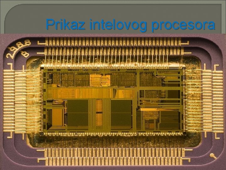 Prikaz intelovog procesora 