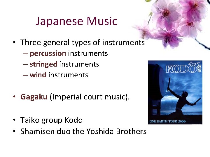 Japanese Instruments List Japanese Music Japan Japanese Music Three general types