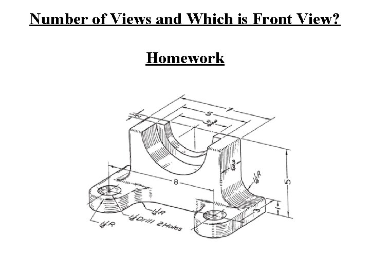 Number of Views and Which is Front View? Homework 