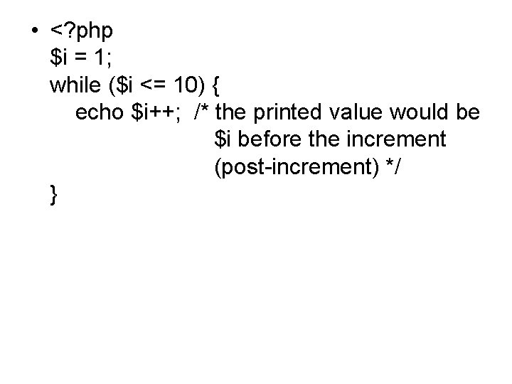 Unit 3 Control structures Condition Statements 1 If