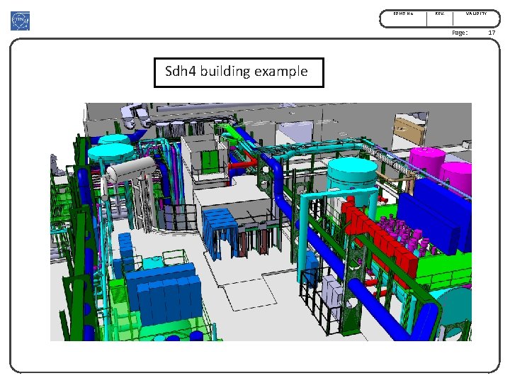 EDMS No. REV. VALIDITY Page: Sdh 4 building example 17 