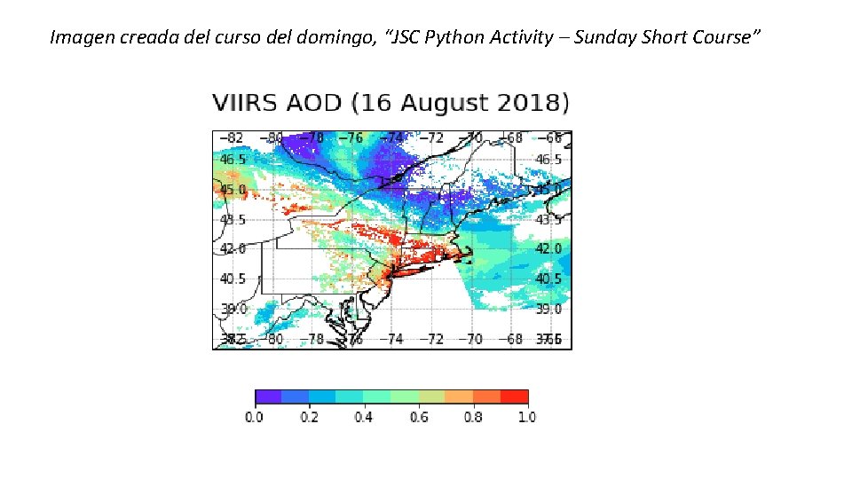 Imagen creada del curso del domingo, “JSC Python Activity – Sunday Short Course” 