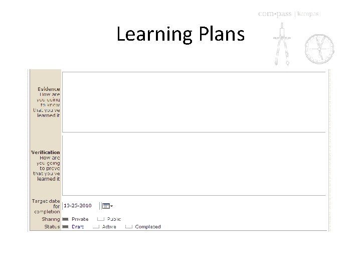 Learning Plans 