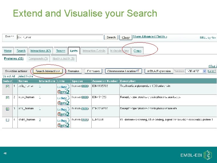 Extend and Visualise your Search 46 