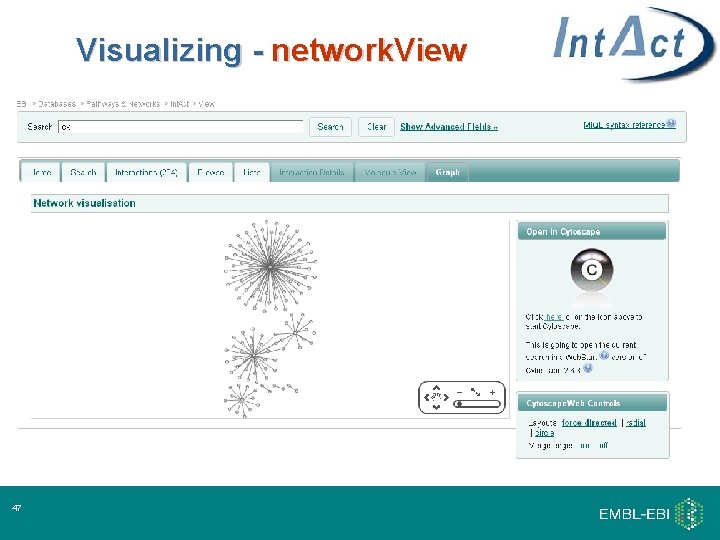 Visualizing - network. View 47 