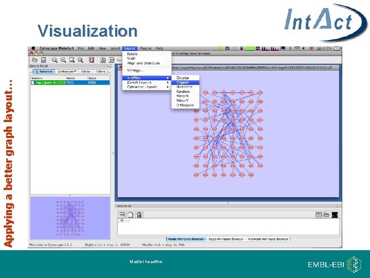 Applying a better graph layout… Visualization Master headline 