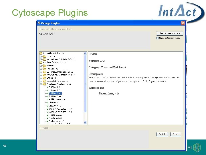 Cytoscape Plugins 56 
