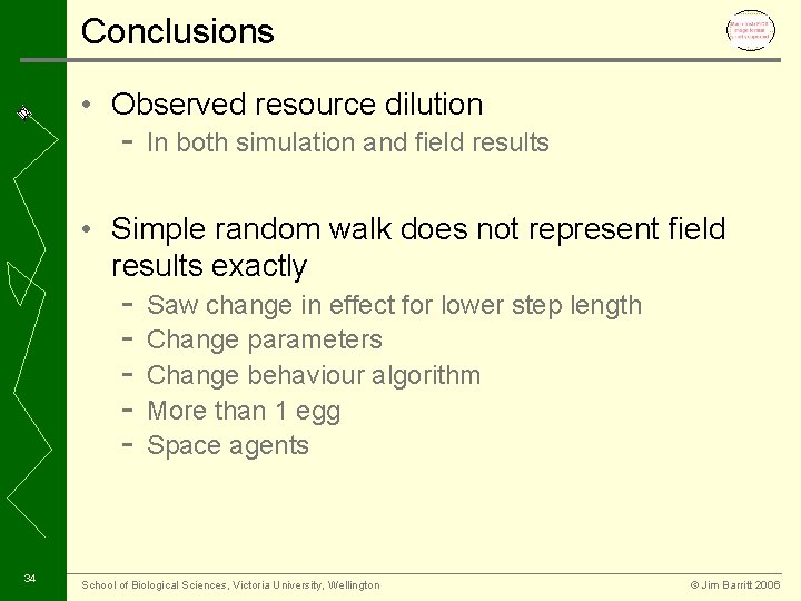 Conclusions • Observed resource dilution - In both simulation and field results • Simple
