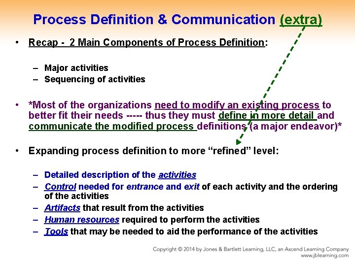 Process Definition & Communication (extra) • Recap - 2 Main Components of Process Definition: