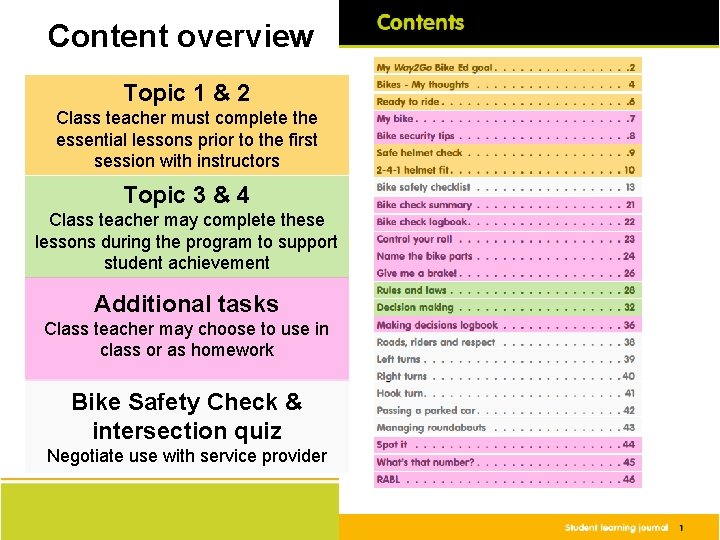 Content overview Topic 1 & 2 Class teacher must complete the essential lessons prior Content overview Topic 1 & 2 Class teacher must complete the essential lessons prior