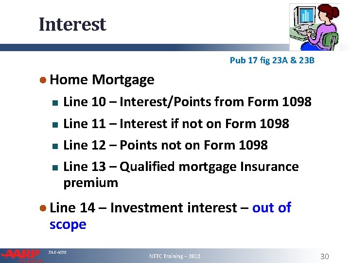 Interest Pub 17 fig 23 A & 23 B ● Home Mortgage Line 10