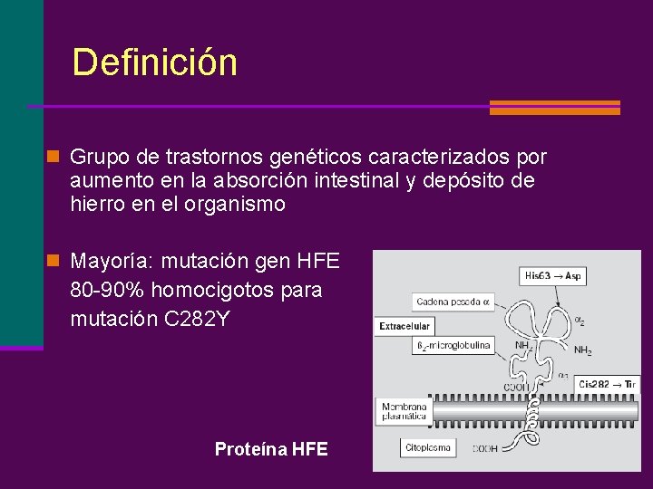 Definición n Grupo de trastornos genéticos caracterizados por aumento en la absorción intestinal y