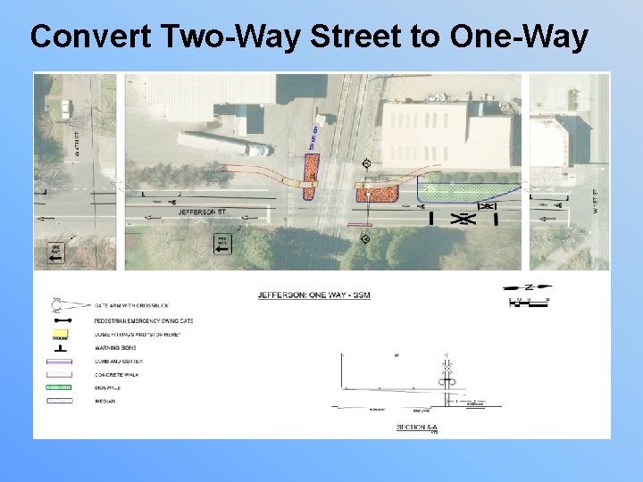 Convert Two-Way Street to One-Way 