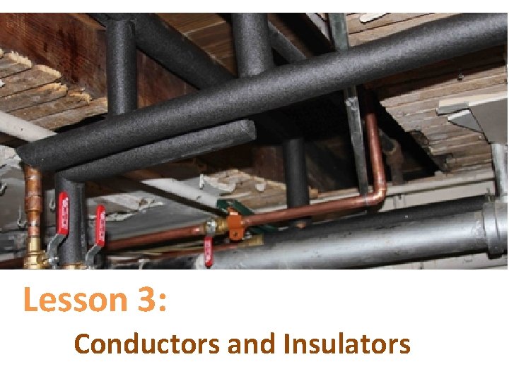 Lesson 3: Conductors and Insulators 