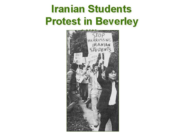 Iranian Students Protest in Beverley Hills 