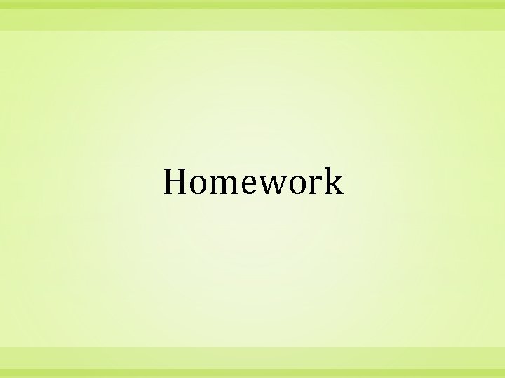 Homework 