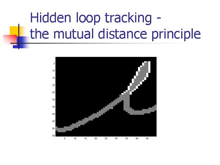 Hidden loop tracking the mutual distance principle 