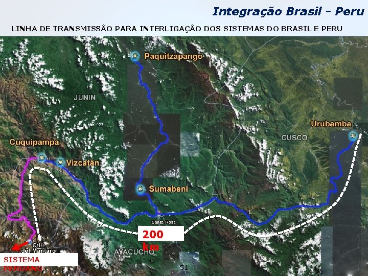 Integração Brasil - Peru LINHA DE TRANSMISSÃO PARA INTERLIGAÇÃO DOS SISTEMAS DO BRASIL E