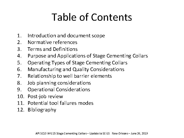 Table of Contents 1. 2. 3. 4. 5. 6. 7. 8. 9. 10. 11.