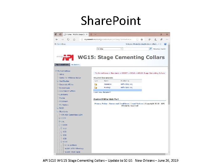 Share. Point API SC 10 WG 15 Stage Cementing Collars – Update to SC-10.