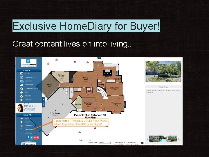 Exclusive Home. Diary for Buyer! Great content lives on into living. . . 