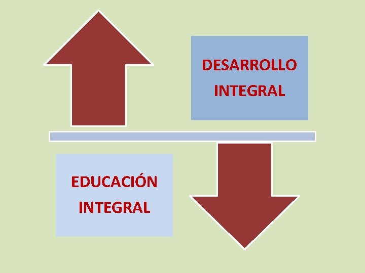 DESARROLLO INTEGRAL EDUCACIÓN INTEGRAL 