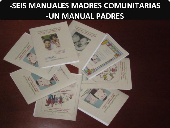 -SEIS MANUALES MADRES COMUNITARIAS -UN MANUAL PADRES 