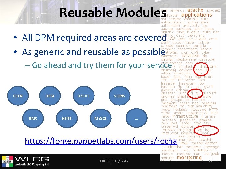 Reusable Modules • All DPM required areas are covered • As generic and reusable