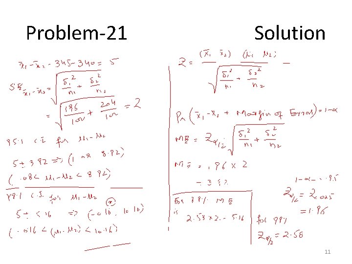 Problem-21 Solution 11 