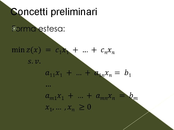 Concetti preliminari 