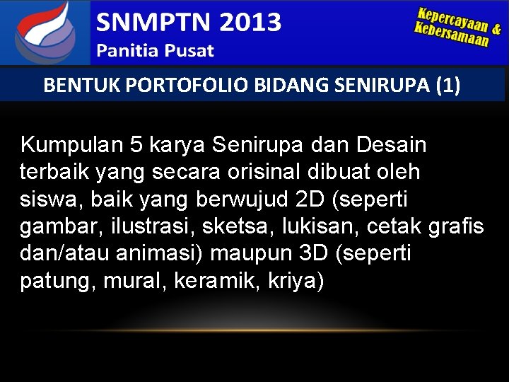 BENTUK PORTOFOLIO BIDANG SENIRUPA (1) Kumpulan 5 karya Senirupa dan Desain terbaik yang secara